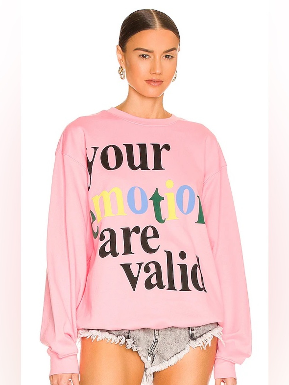 The Mayfair Group Emotions Are Valid Crewneck Sweatshirt